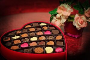 バレンタインのチョコレートの画像